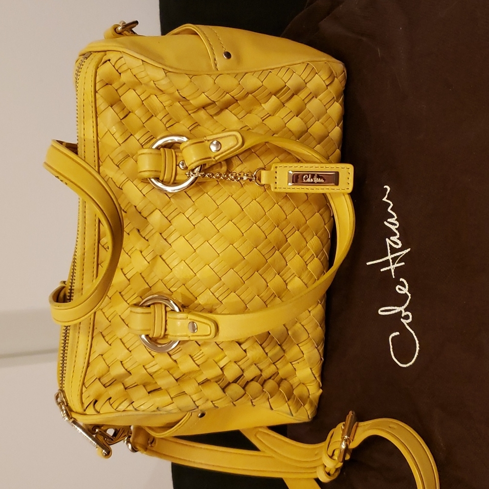 Sunny yellow Cole Haan handbag